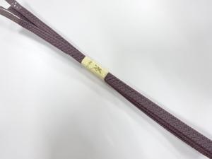 未使用品　正絹　帯留め用　手組三分紐